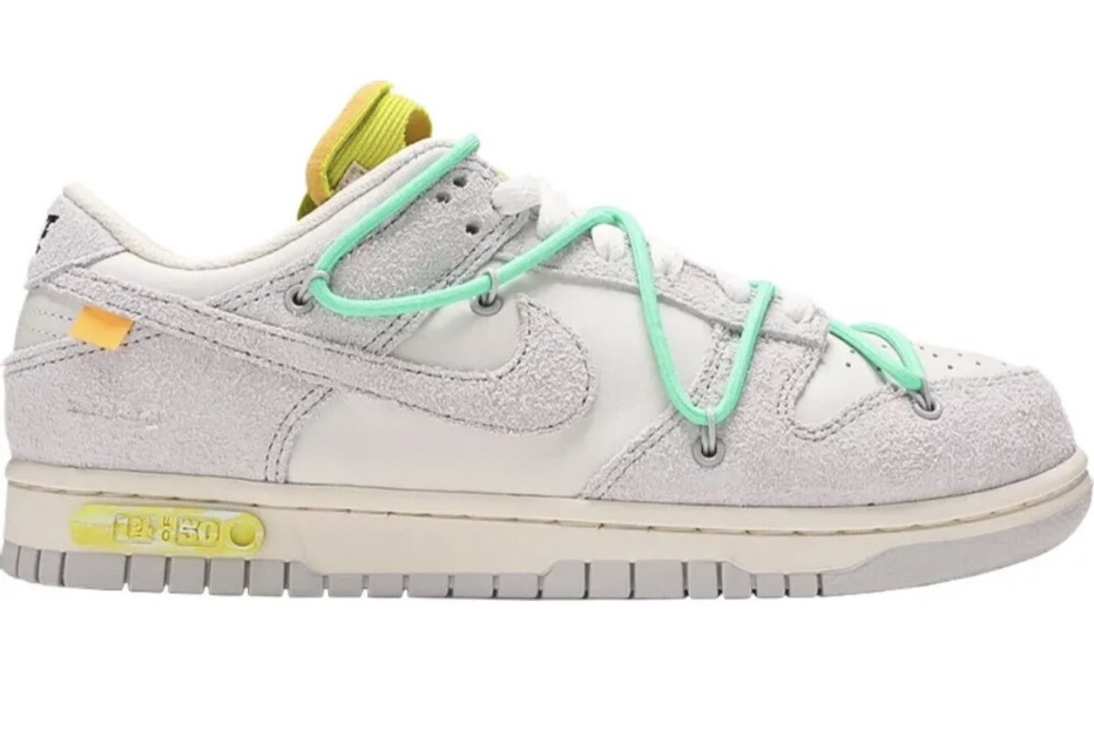 Nike x Off-White Dunk Low 'Lot 14 Of 50 Sail/Neutral Gray DJ0950
