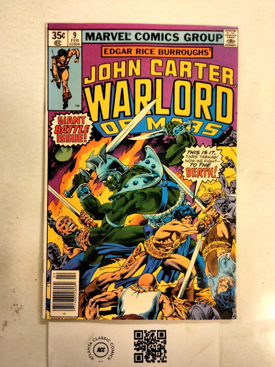 John Carter Warlord of Mars #9 VF Marvel Comic Books Burroughs 7