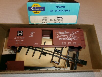 Athearn HO KIT#5013 40' Box Car ATSF EL Capitan Car#145356 | eBay