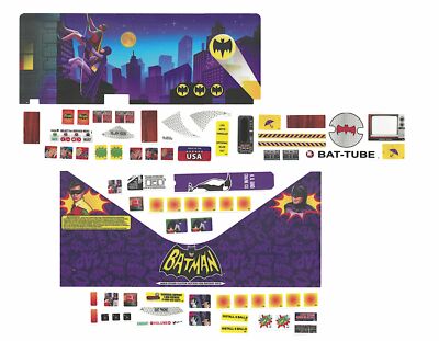 Stern Pinball Flipper Decal Set Batman 66 LE/PRE/SLE #802-5000-I2