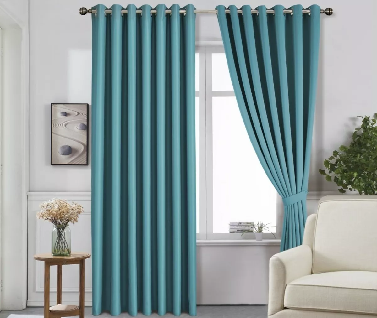 Teal 2024 blackout curtains