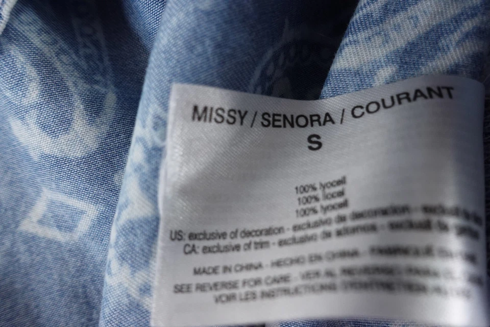 Top Pullover Vintage America Blues Para Mujer Pequeño Estampado Paisley Manga Larga Cuello en V Foto 3 de 4