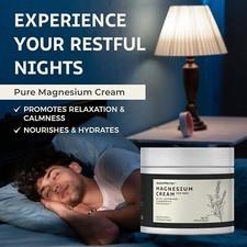 Magnesium Cream for Sleep  Leg Cramps Men's Soothing Magnesium Lotion Lavender
