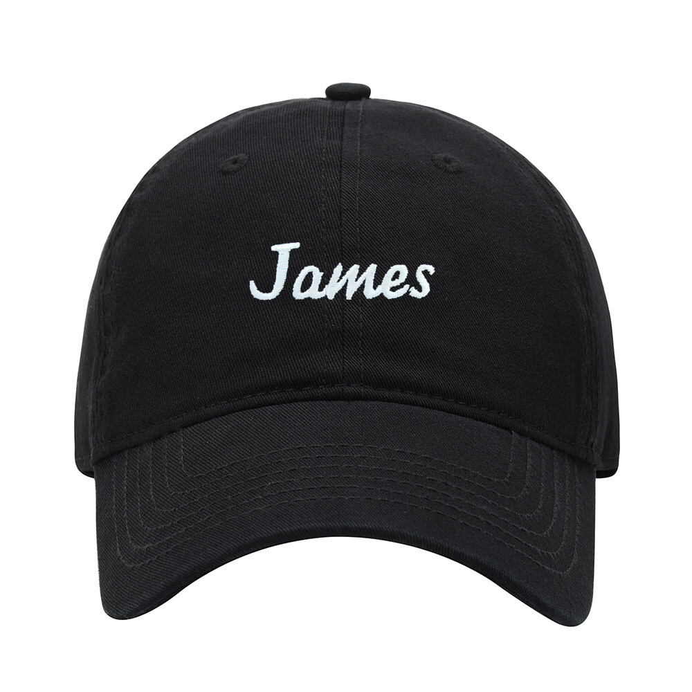 Baseball Cap Men Name James Gift Embroidered Washed Cotton Dad Hat Baseball Caps