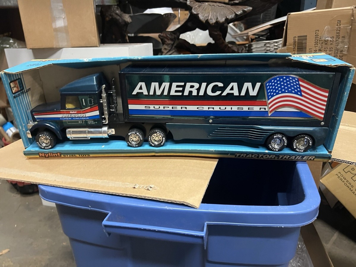 NYLINT ブリキ　トレーラー NYLINT ブリキ トレーラー Nylint Toys Steel Tractor Trailer