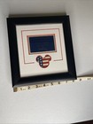 Vintage Disney 8.25” X 8.25” Framed Mickey Enamel Red White And Blue Mickey — photo 5