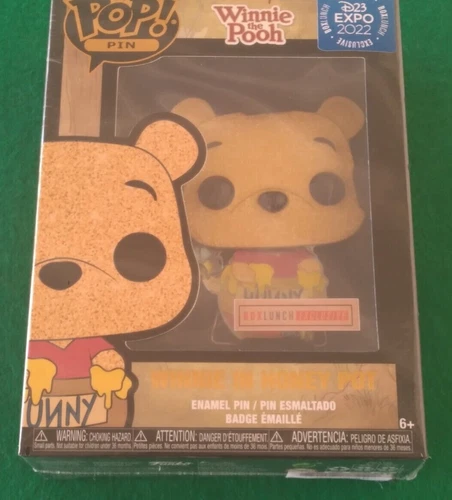 Funko Pop Pin Winnie The Pooh In Honey Pot Disney D23 2022 Box Lunch Exclusive