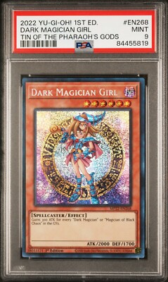 Yugioh Dark Magician 1st Edition Prismatic Secret Rare - PSA 9