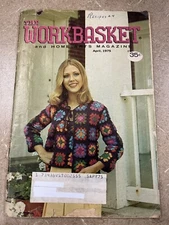 VINTAGE 1975 THE WORKBASKET CROCHET KNITTING TAT BOOKLET FREE SHIPPING  