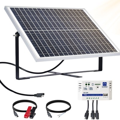 25W Solarpanel-Kit Solarmodul 10A Ladegerät Solarzelle Solar RV/Boot