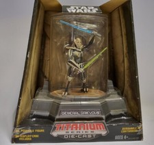 STAR WARS  GENERAL GRIEVOUS  TITANIUM SERIES DIE CAST FIGURINE NIB