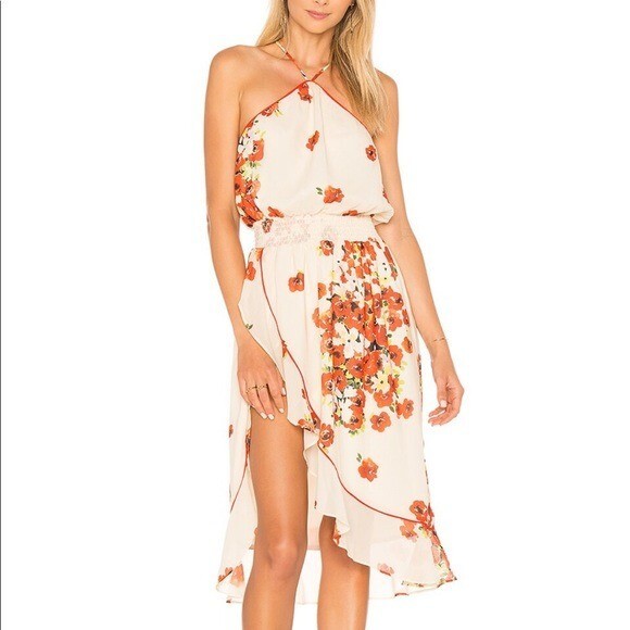 revolve floral midi dress Faithfull The Brand x Revolve 4 Lennox Midi Dress in Red Vionette Floral