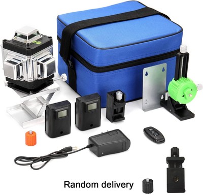 4D 16 Line Laser Level Wasserwaage 360° Kreuzlinienlaser Selbstnivellierend DHL