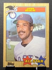 1987 Topps #610 Jim Rice RED SOX HOF'er All-Star baseball card⚾️NM/MT