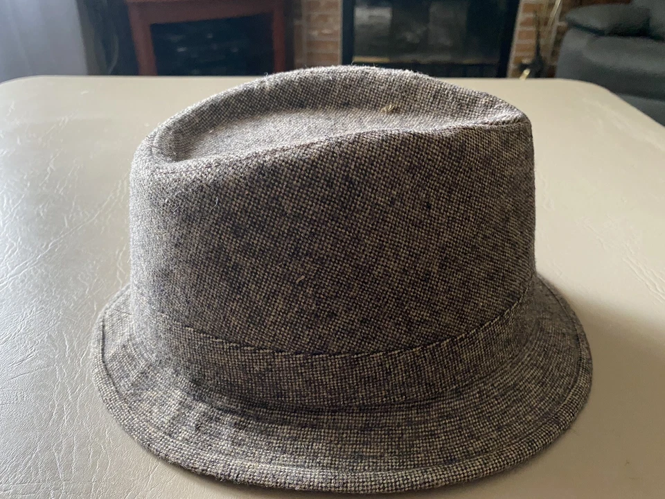 Sombrero Fedora All American Stetson Para Hombre Talla S/M Tostado Tweed Foto 3 de 4