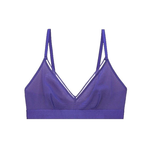 Juegos de sujetadores y sujetadores para mujer Bralette a rayas