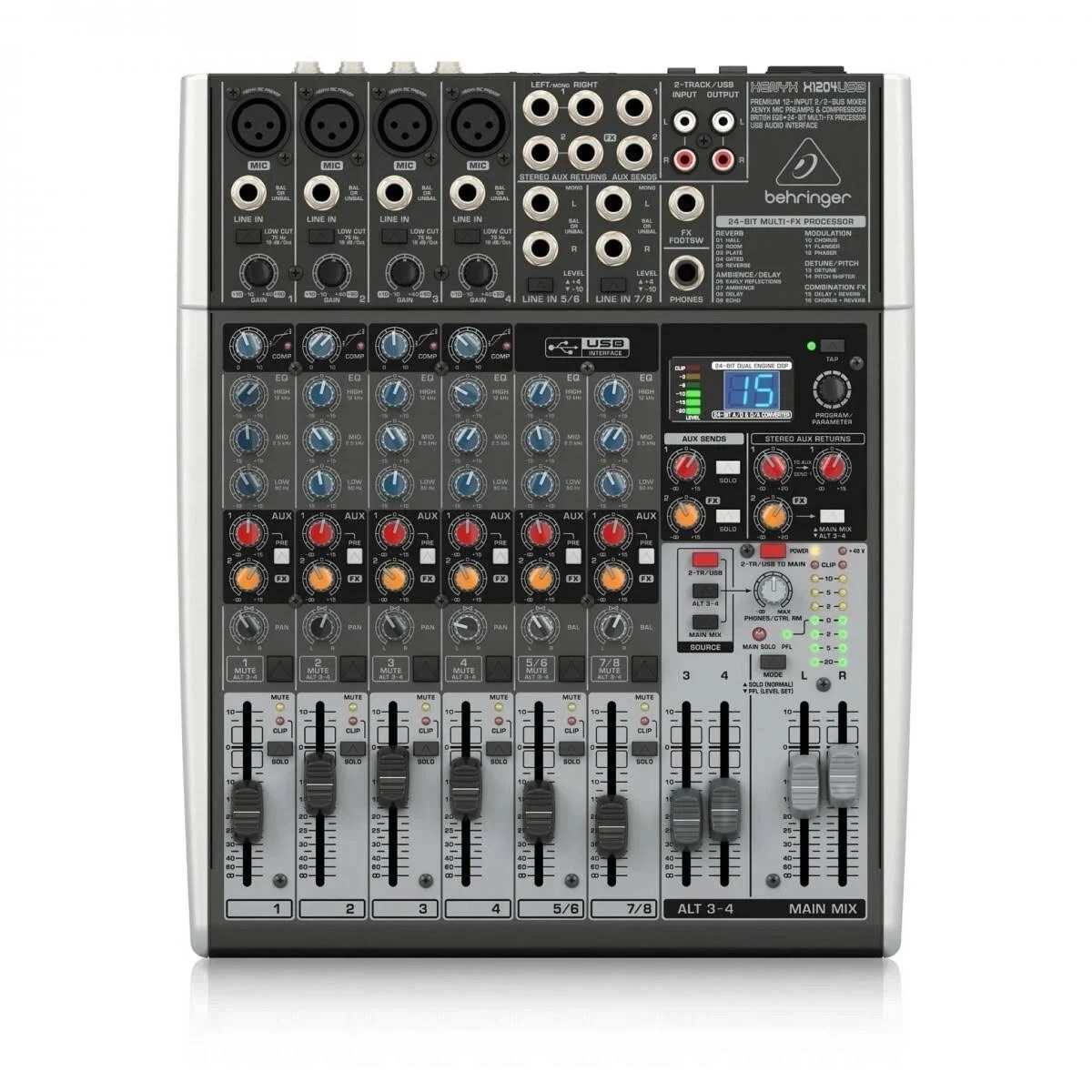 【新品未使用品】1204USB XENYX Amazon.com: Behringer XENYX 1204USB Premium 12-Input 2/2-Bus Mixer