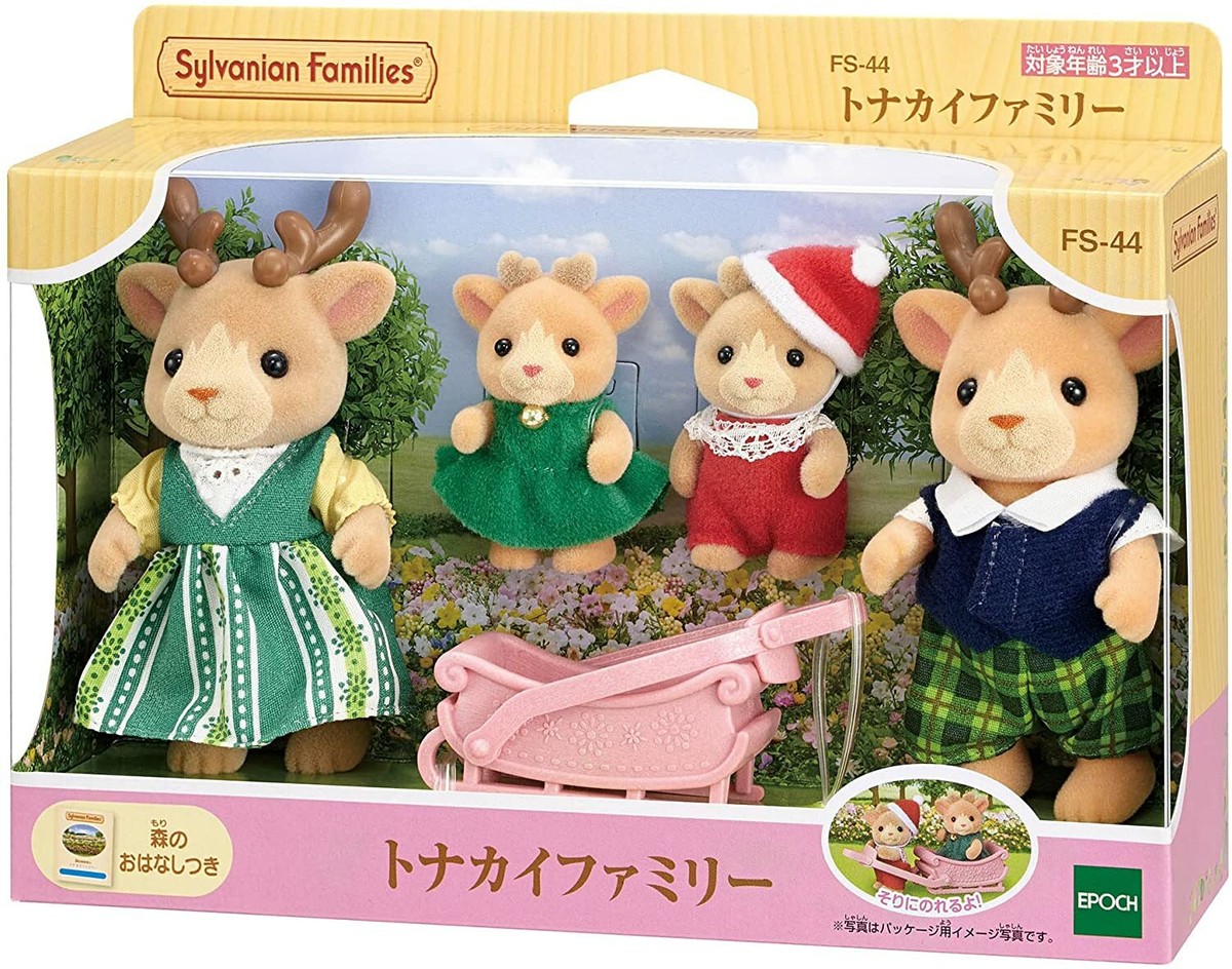 小物 Y fami Sylvanian Families FAMILY Calico Critters Reindeer Family FS