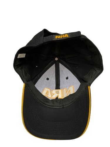 Vintage NRA Hat National Rifle Assoc Black US Flag Right Side Cotton Snapback - Picture 2 of 3