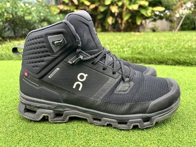 On Running Cloudrock 2 Waterproof Shoes Men s Size 10.5 Black Eclipse High Top