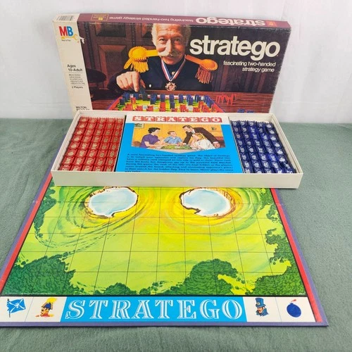 Vintage Stratego Board Game 1977 Edition by Milton Bradley Complete