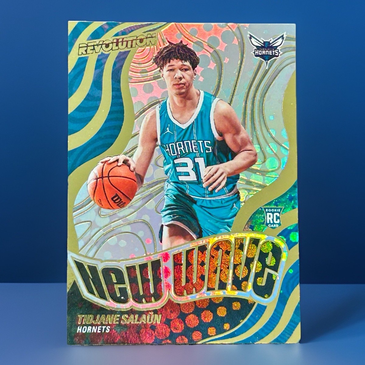 Tidjane Salaun Rookie Card New Wave 2024-25 Panini Revolution #17