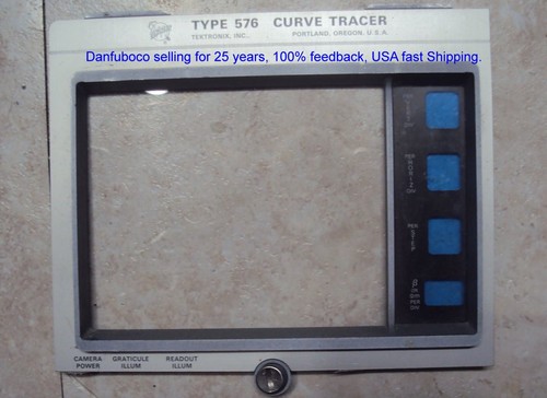 Tektronix 576 front Bezel in good shape used no slide in Blue plastic included.