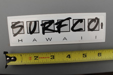 Surf Co Hawaii Black Grey Jesus Fish Surfboards OG V1B Vintage Surfing STICKER