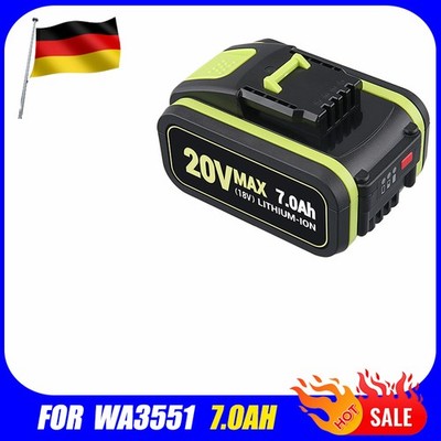 7,0 Ah/ 20V MAX Akku Für Worx Ersatzakku WA3553 WA3556 WA3551