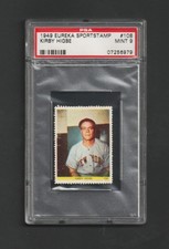 1949 Eureka Sportstamp Kirby Higbe #108 ~ NY Giants ~ Tough PSA 9 Mint!