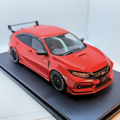 POP RACE 1/18 FK8 Civic Type R Red Diecast Model Car