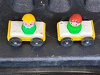 LOT OF 3-VINTAGE Fisher Price Little People Cars and Post Office Truck w/ People