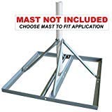Skywalker Non-Penetrating Roof Mount Base for Flat Roof (Mast Not Included)