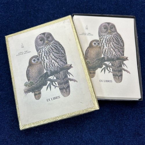 Vintage Owl Book 50 Plates Antioch Publishing Co Ural Owl