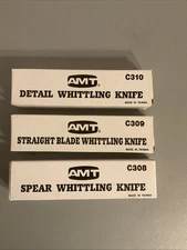 AMT Wood Carving Knives. Spear Point C308, Straight Blade C309. Detail C310