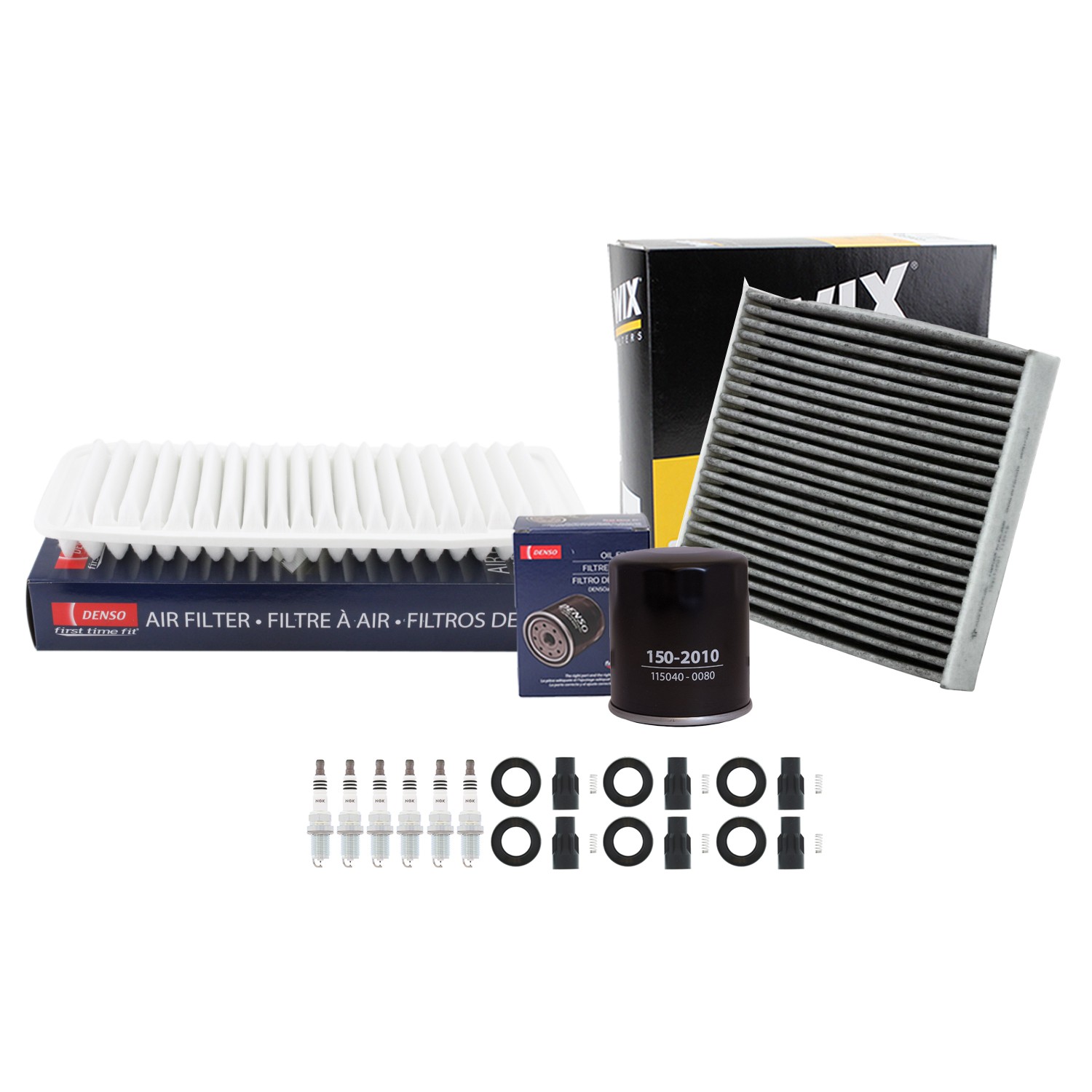 Denso Tune Up Kit NGK 6 Spark Plugs  Boots Kit for Highlander 3.3L V6 3MZ-FE