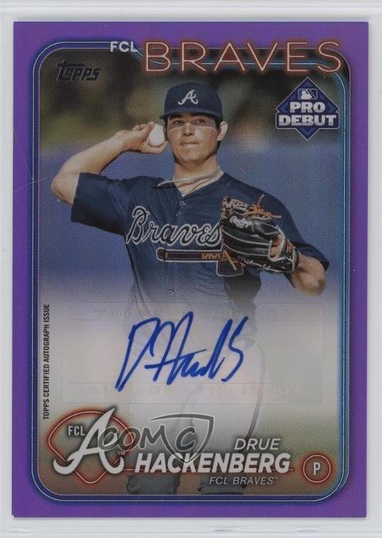 2024 Topps Pro Debut Purple Foil Auto 113/299 Drue Hackenberg #PD-93 Auto 00li