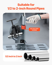 Pipe Notcher, Tubing Notcher for 1/2 to 2-inch Pipes, Metalworking