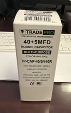 TRADEPRO Carrier TP-CAP-40/5/440R 40+5 MFD 440V Round Run Capacitor