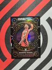 Panini Obsidian 2022-23 Shaedon Sharpe #17 Orbital Orange EE /35 Rookie Blazers