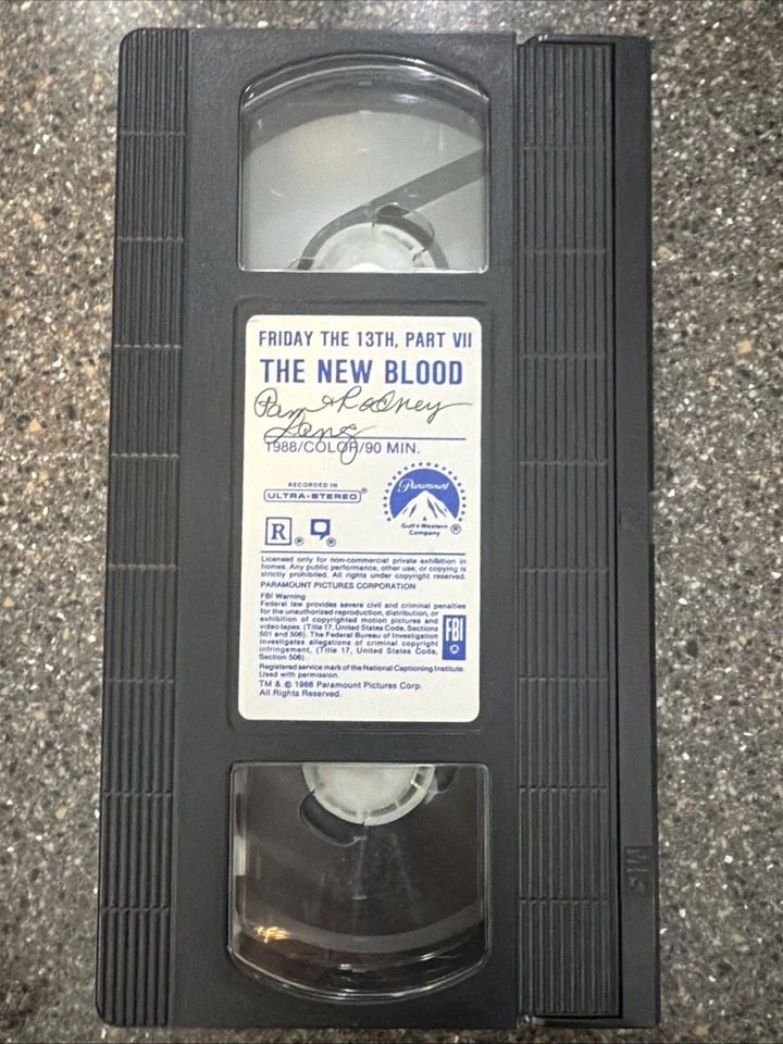 Friday The 13th Part VII 7 The New Blood 1988 VHS Original Horror Classic Campy - Image 3 of 4