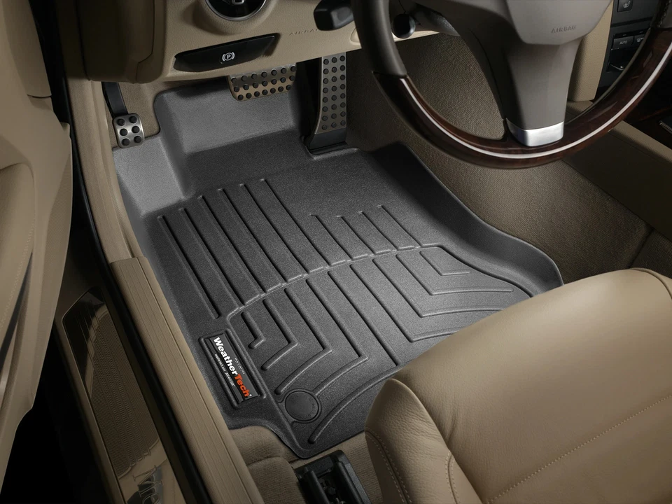 WeatherTech FloorLiner for 2012-2014 Mercedes C 63 AMG - 1st Row, Black - Image 2 of 4