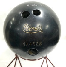 Ebonite Vintage Script Logo Black Bowling Ball 14 lb