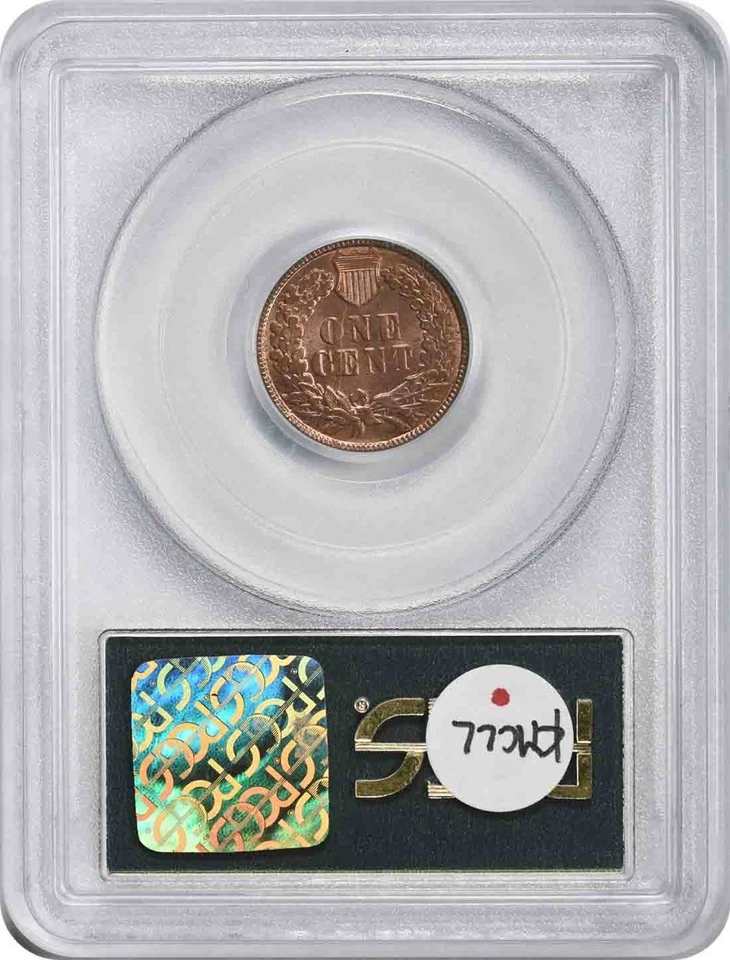 1882 Indian Cent MS66RD PCGS - Image 2 of 4