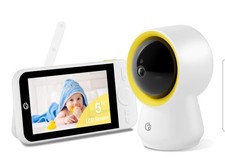 Ellie Baby Monitor No WiFi, Baby Monitor with Camera and Audio, 5" IPS 1080P