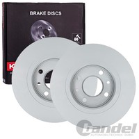 2X Kamoka Bremsscheiben 259Mm Voll Vorne Passend FÜR Dacia Logan Sandero