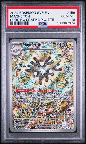 2024 Pokemon Black Star Promo Magneton Surging Sparks Pokemon Center PSA 10 #159