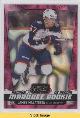 2024-25 O-Pee-Chee Platinum Marquee Rookies Pink Magma James Malatesta READ 13og