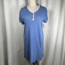 NEW! Oscar De La Renta Lingerie Nightgown Blue Saks Fifth Ave Size Medium