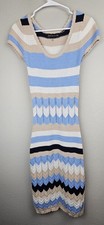 Beautiful Zarr Collection Small Sweater Dress W/ Liner Dress Striped Stretchy